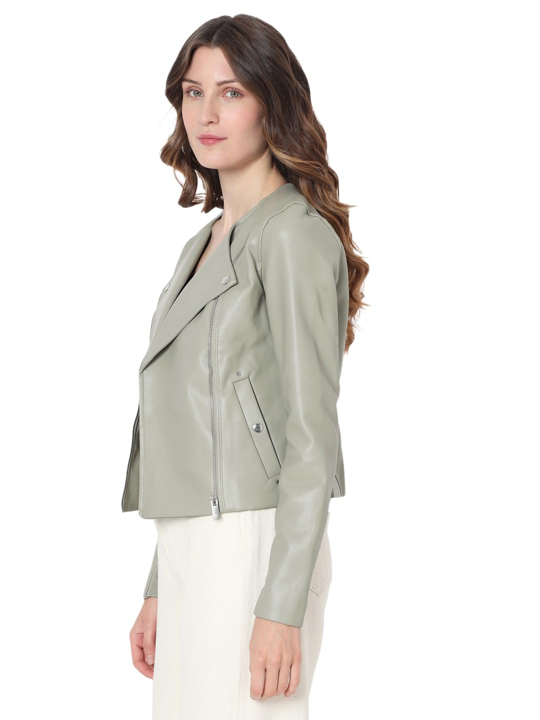 Women's Polyester Blend Standard Length A-Line Coat - Image 3