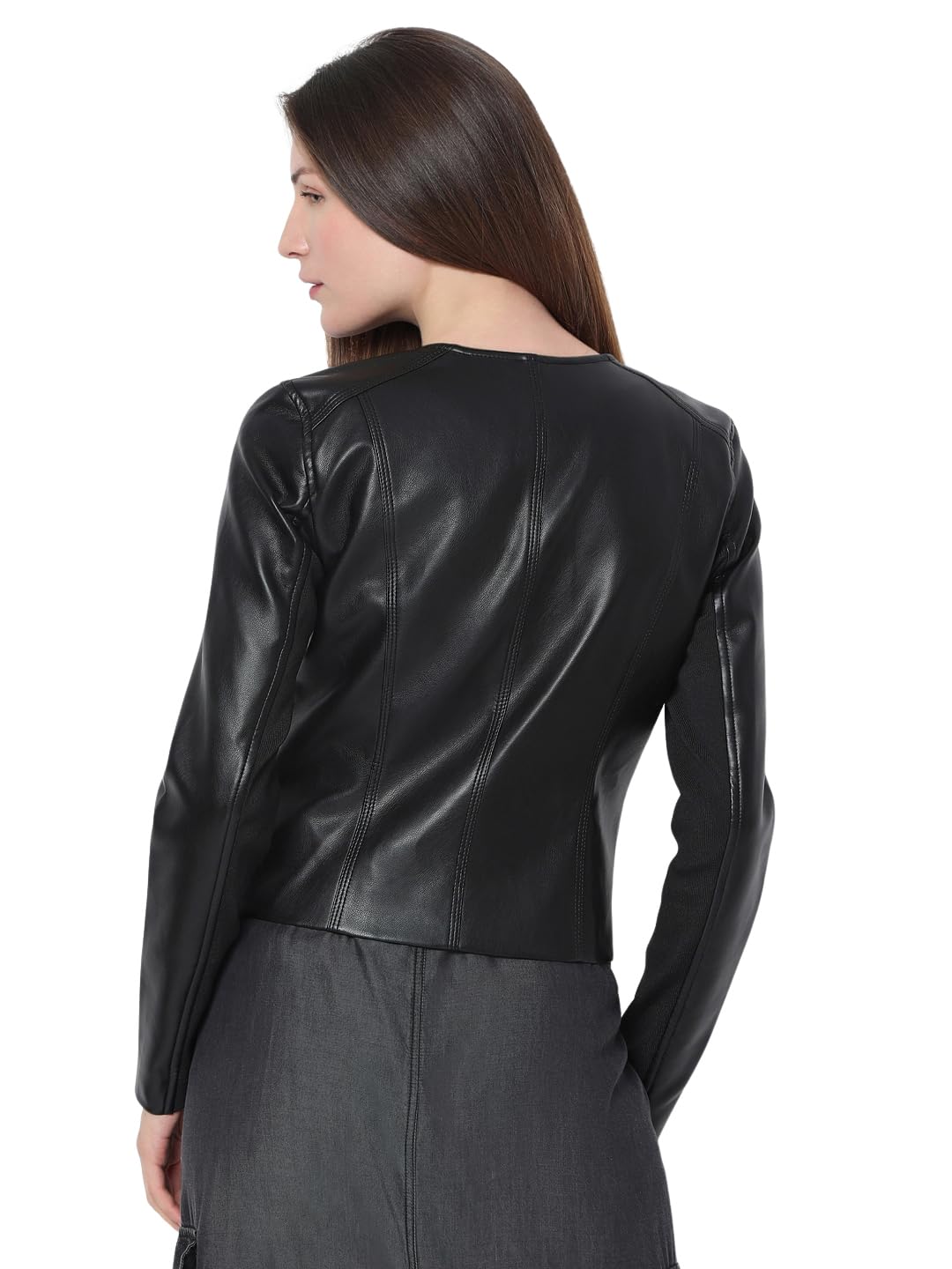 Women's Polyester Blend Standard Length A-Line Coat - Image 10