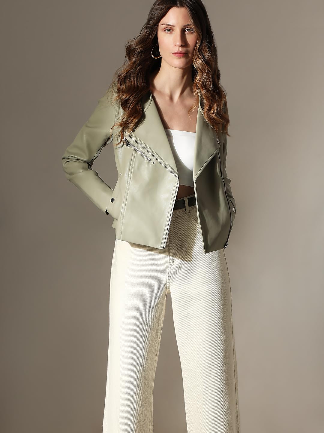 Women's Polyester Blend Standard Length A-Line Coat - Image 2