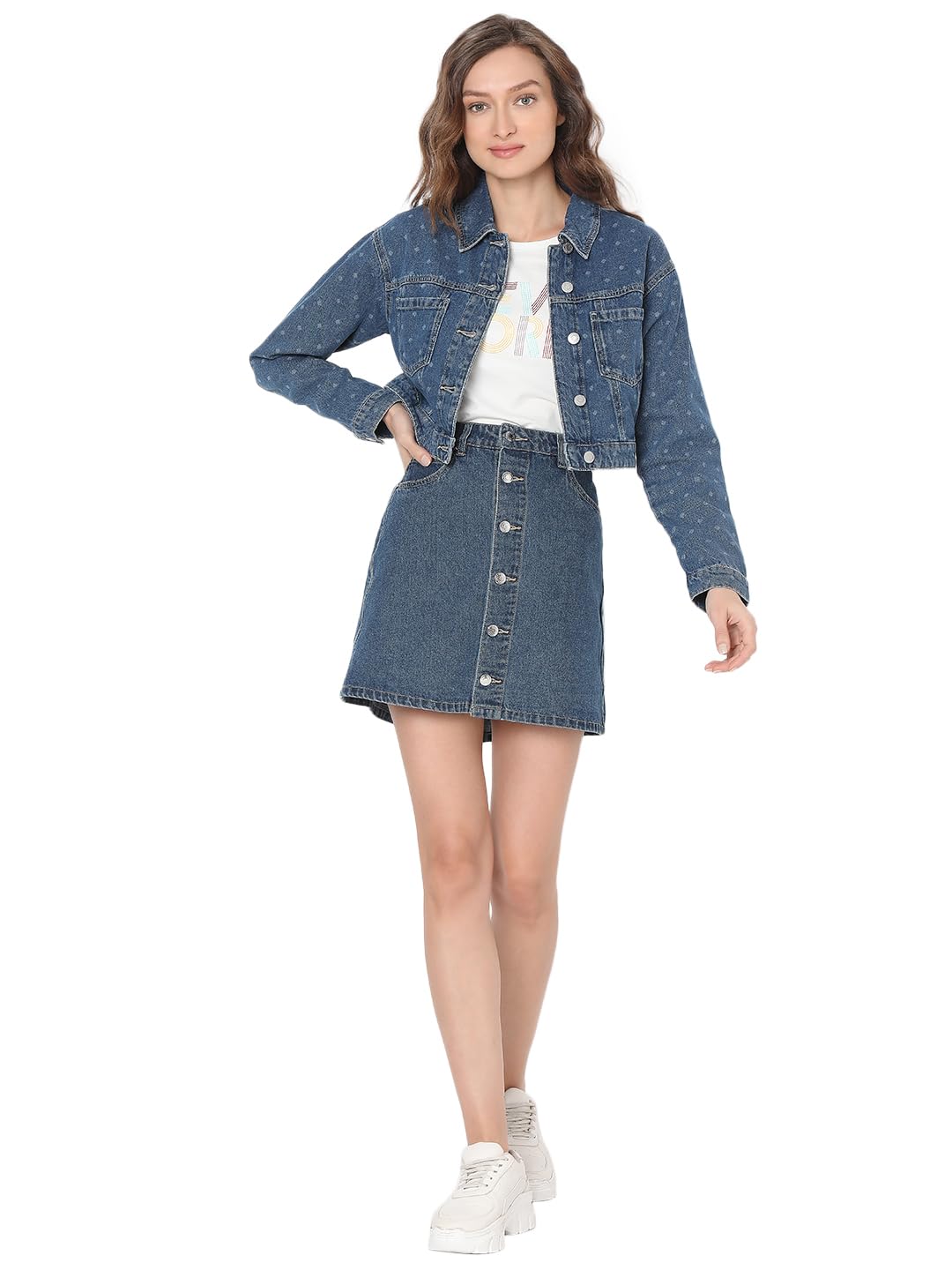 Women's Cotton Standard Length A-Line Coat - Image 5