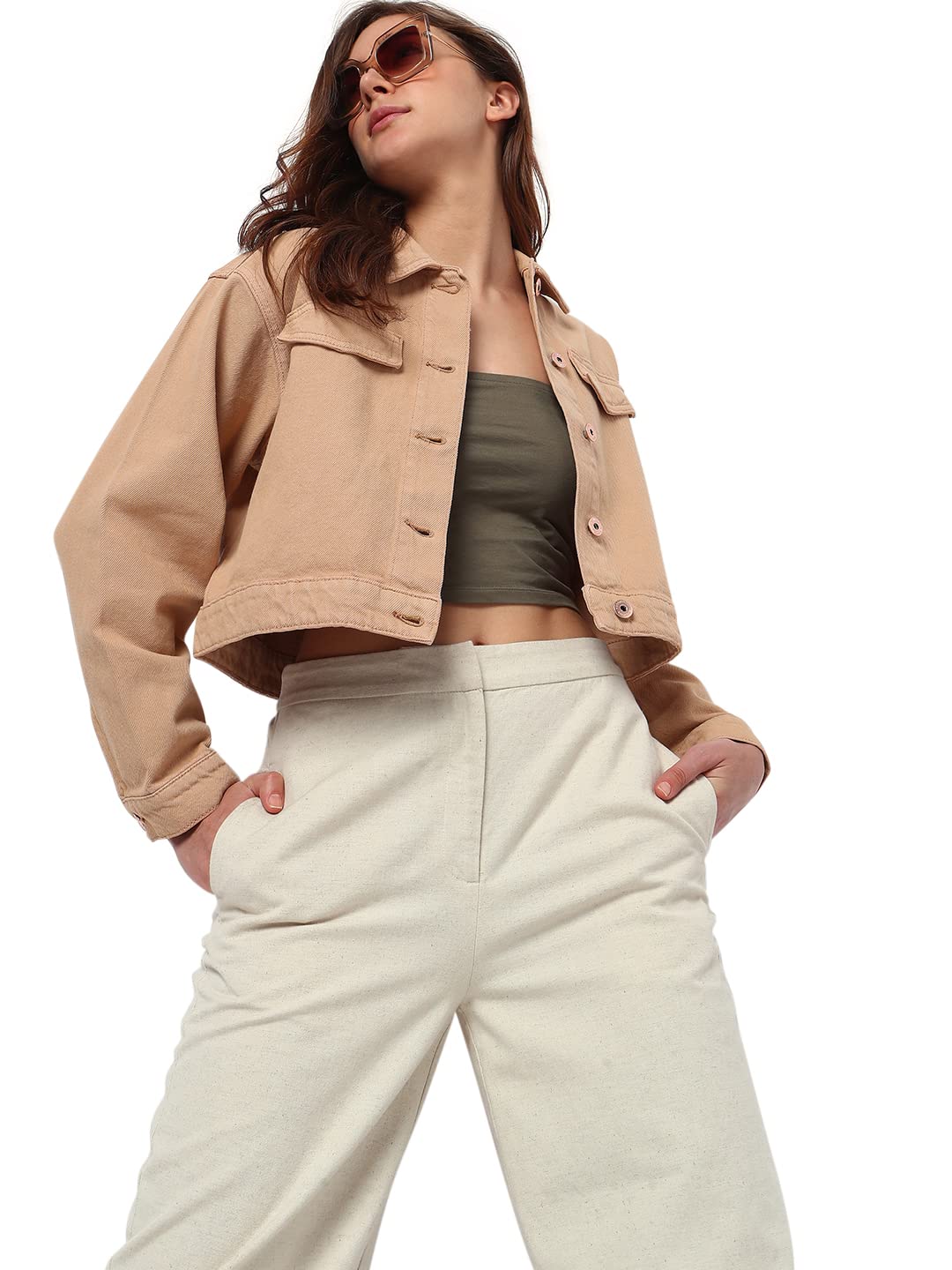 Denim Cotton Regular Fit Women's Casual Jacket
