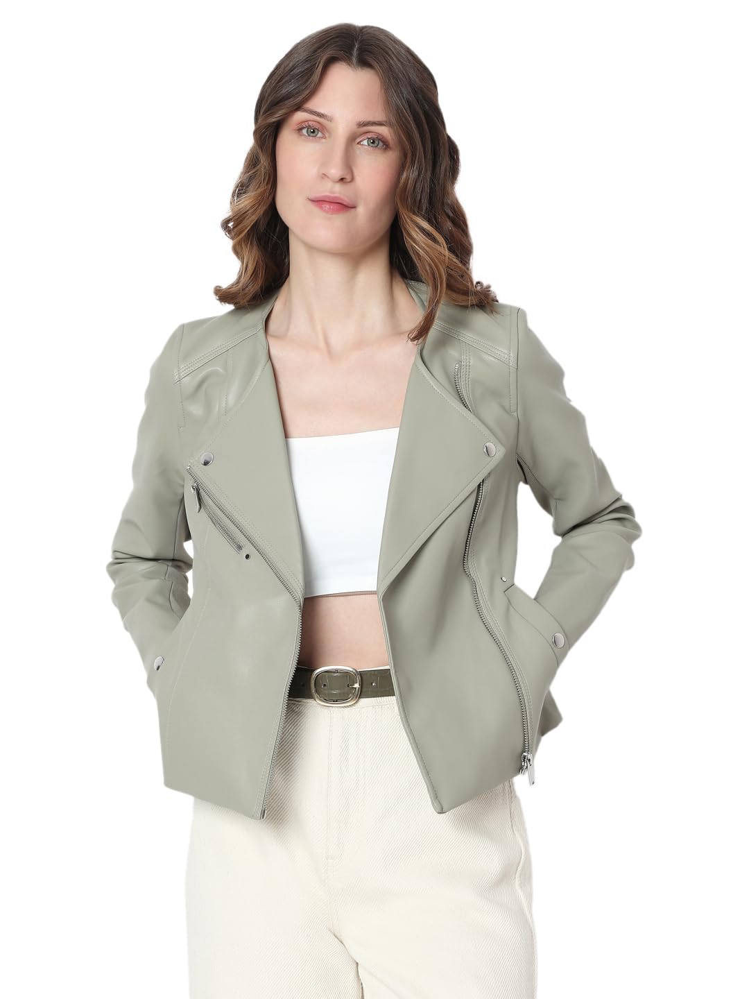 Women's Polyester Blend Standard Length A-Line Coat
