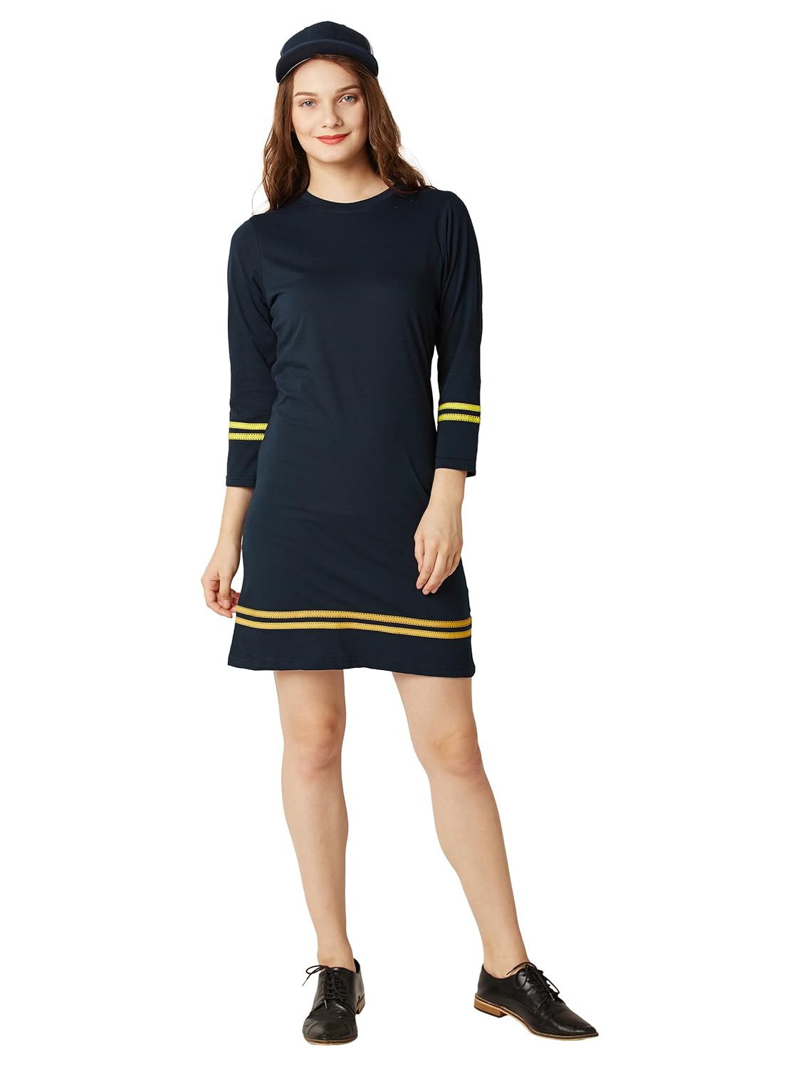 Women's Yellow Mini Shift Dress - Image 2