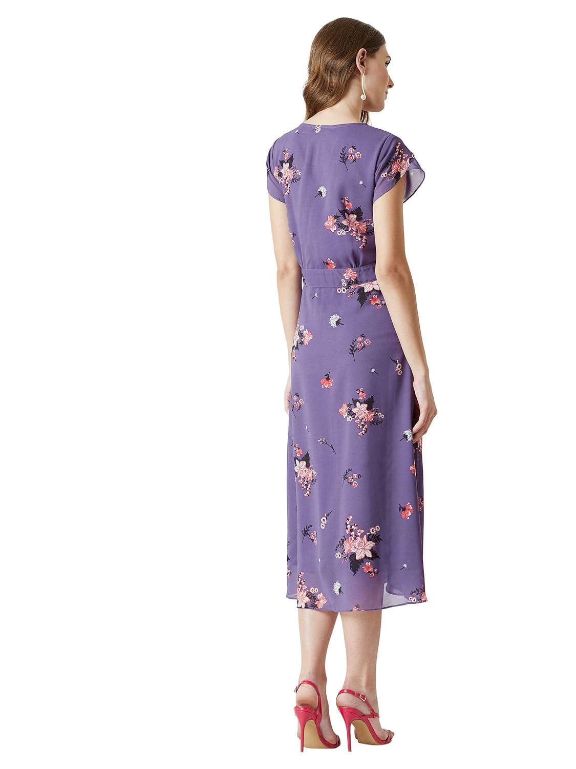 Women's Georgette Fit and Flare Midi Dress - Image 5