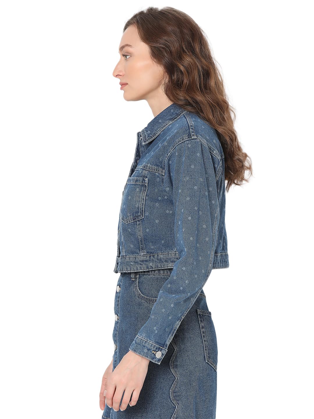 Women's Cotton Standard Length A-Line Coat - Image 3