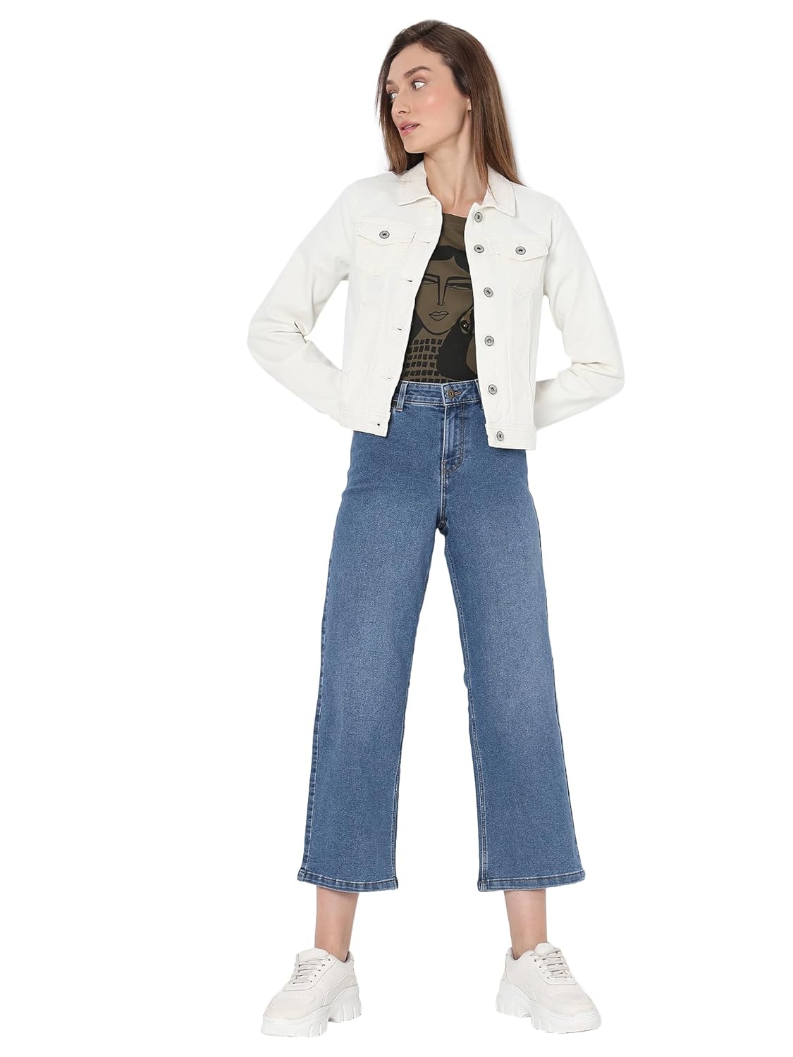 Women's Cotton Blend Standard Length Jacket - Image 5