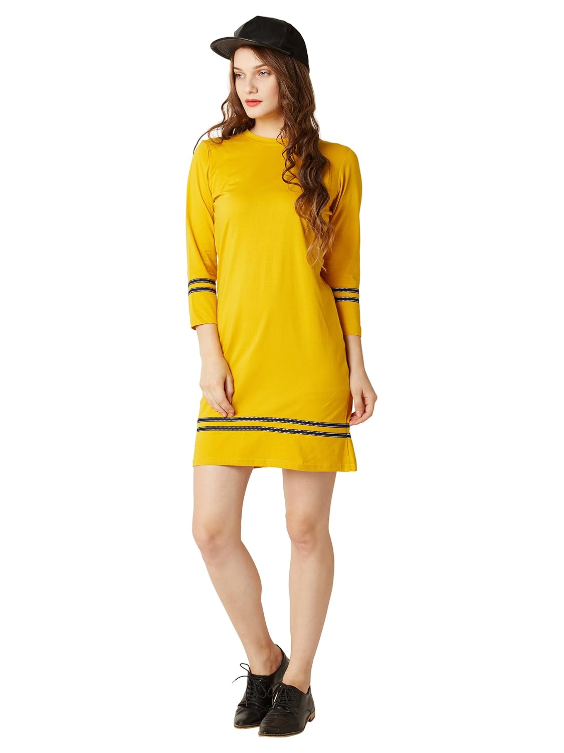 Women's Yellow Mini Shift Dress - Image 8