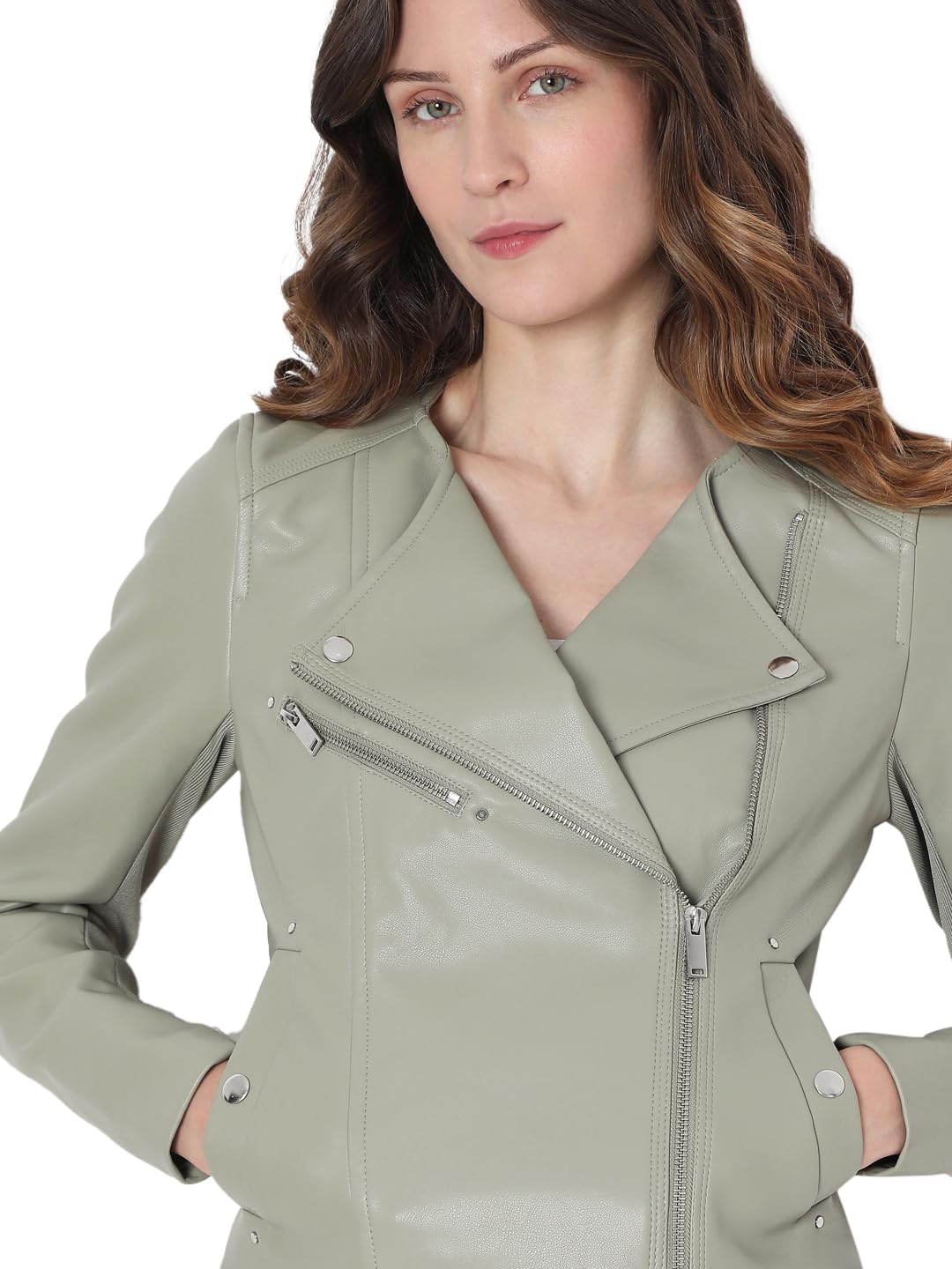 Women's Polyester Blend Standard Length A-Line Coat - Image 6