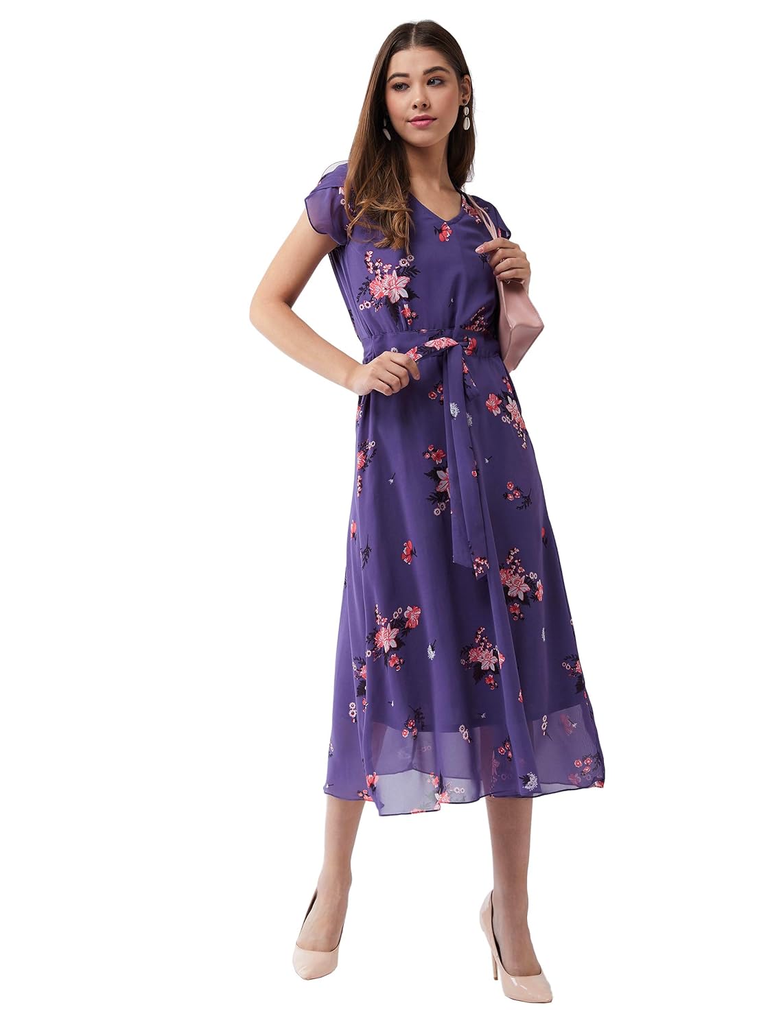 Women's Georgette Fit and Flare Midi Dress - Image 8