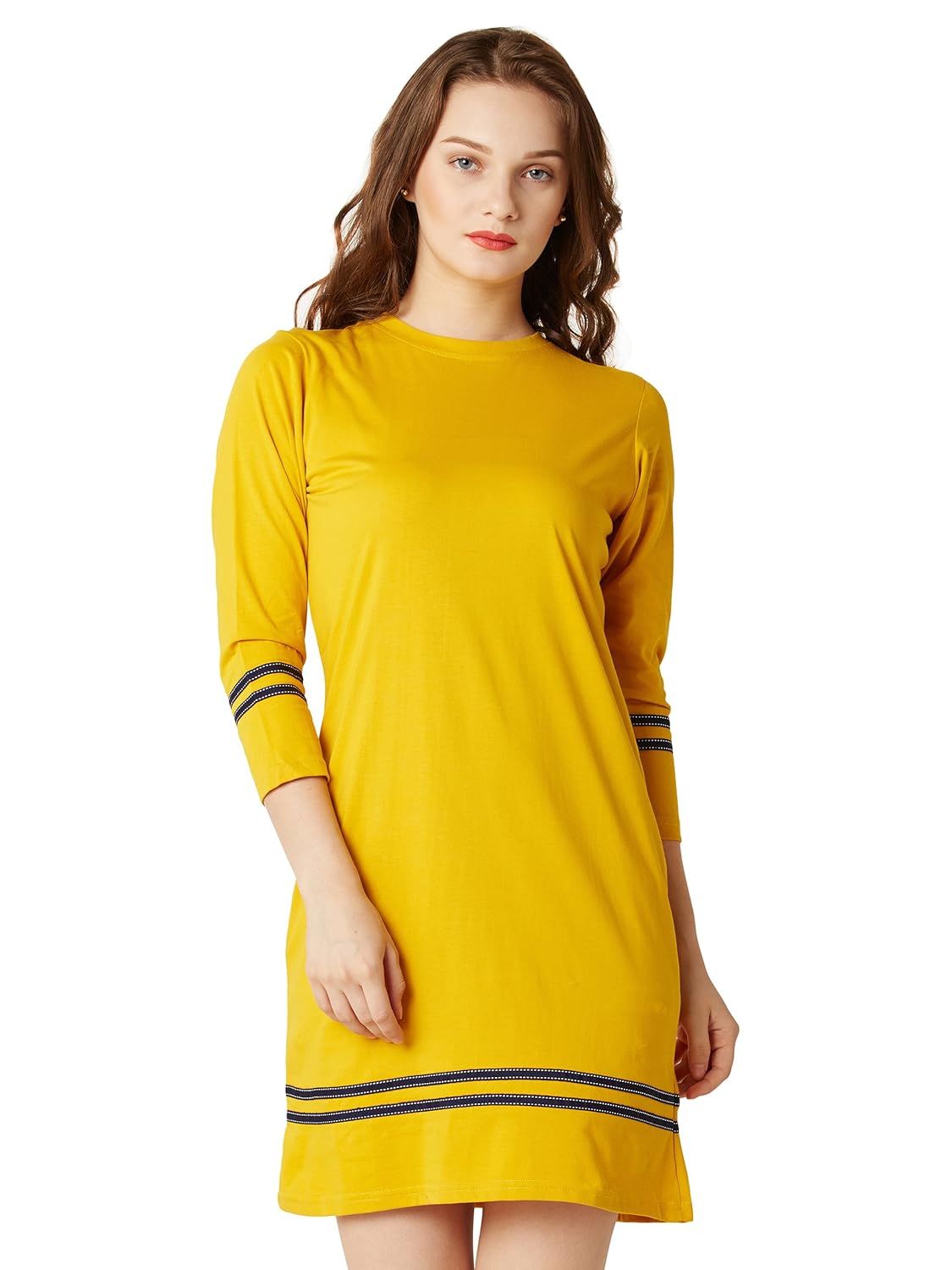 Women's Yellow Mini Shift Dress - Image 7