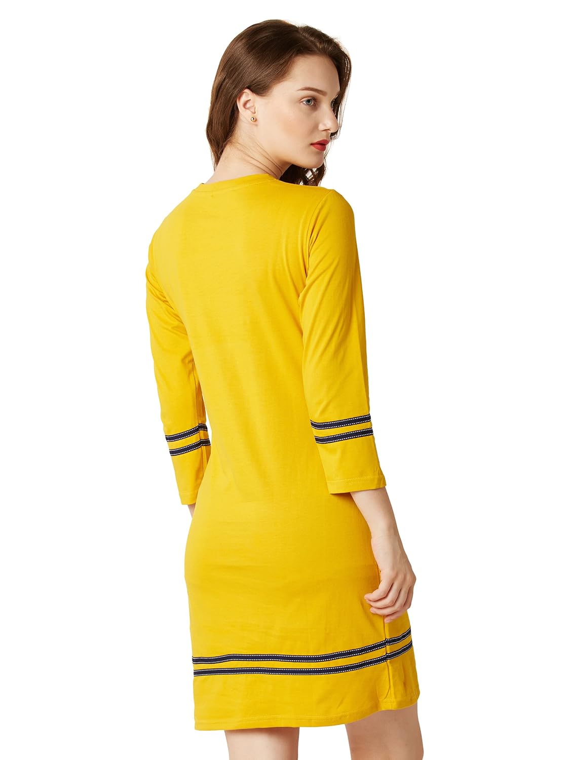 Women's Yellow Mini Shift Dress - Image 10