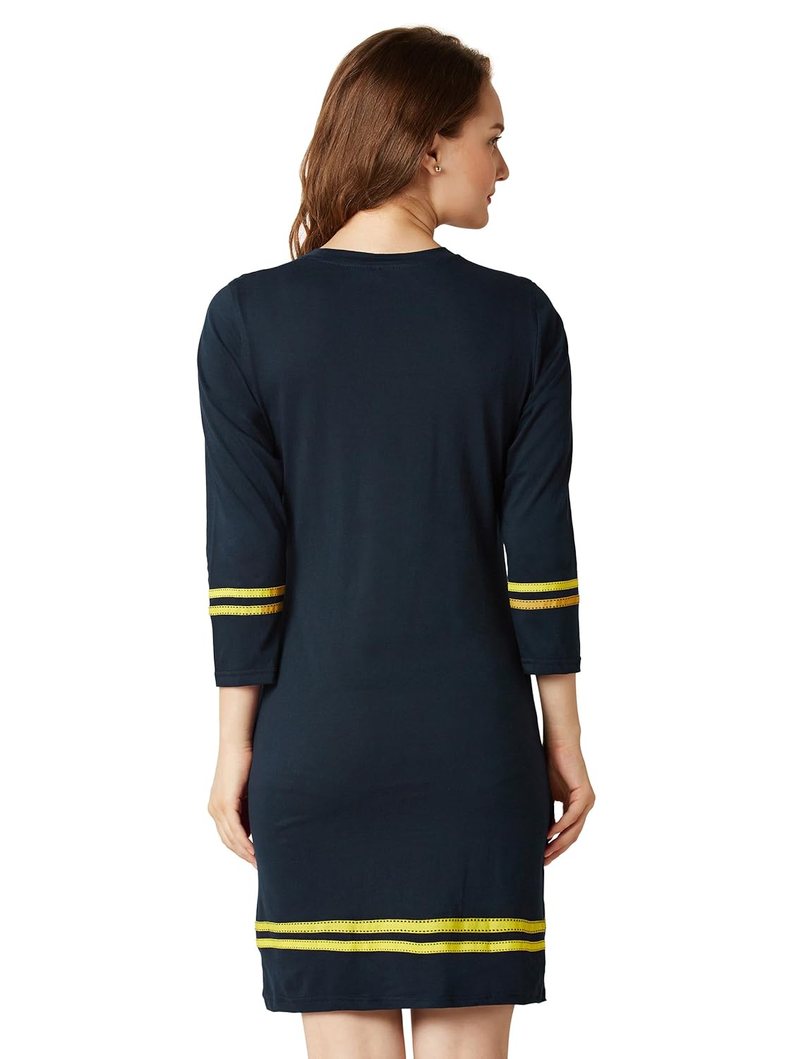 Women's Yellow Mini Shift Dress - Image 4