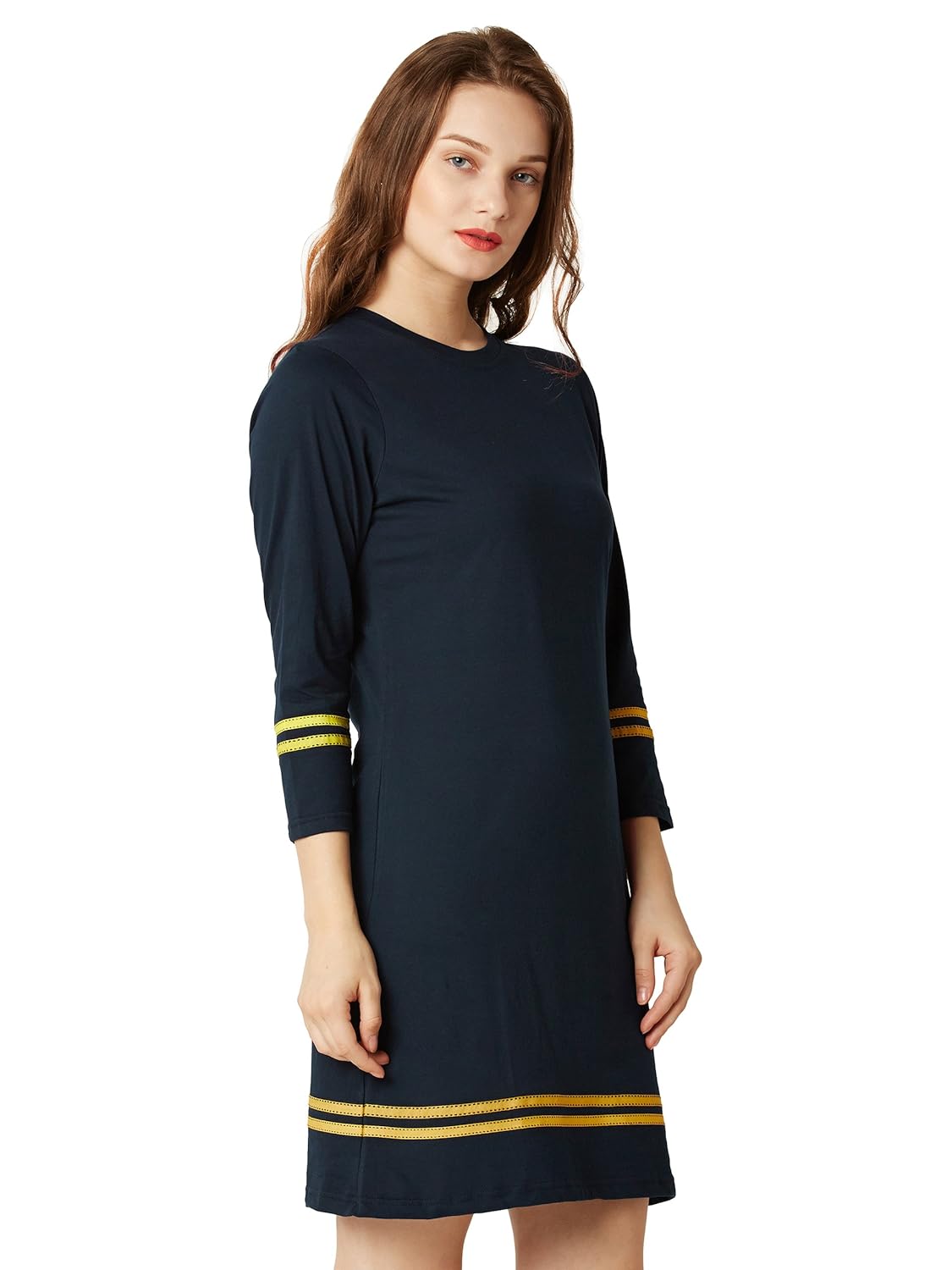 Women's Yellow Mini Shift Dress - Image 3