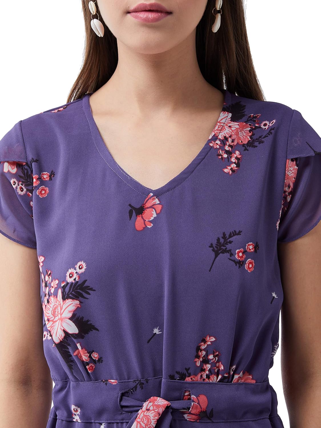 Women's Georgette Fit and Flare Midi Dress - Image 11